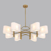 Миниатюра фото потолочная люстра на штанге lumion sampo 8414/8 золотой | 220svet.ru